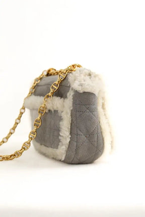 Sac à bandoulière Dior 30 montaigne Gris en Cuir
