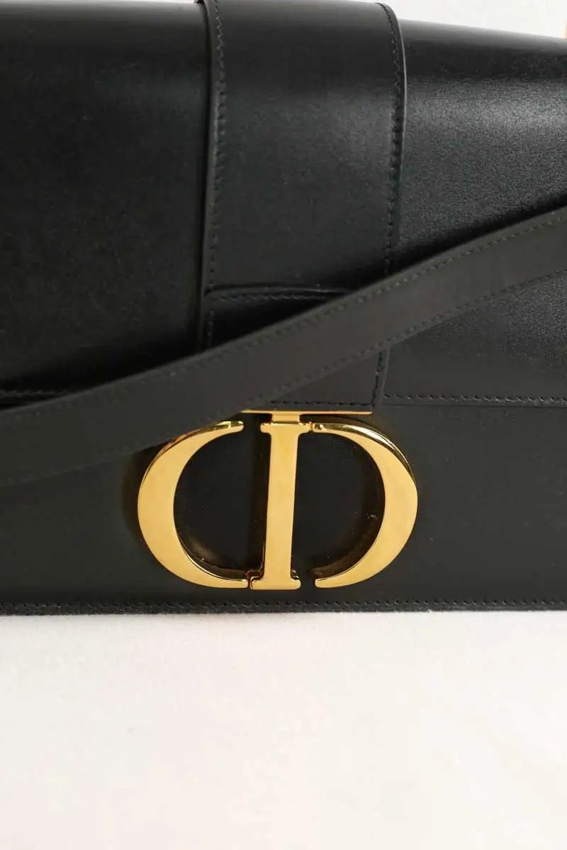 Sac à bandoulière Dior 30 montaigne Noir en Cuir