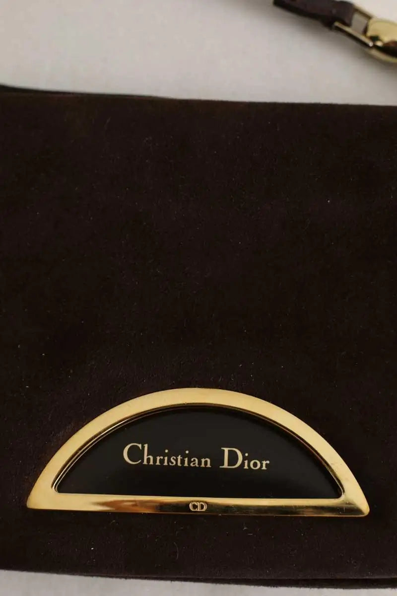 Sac à bandoulière Dior Marron en Daim