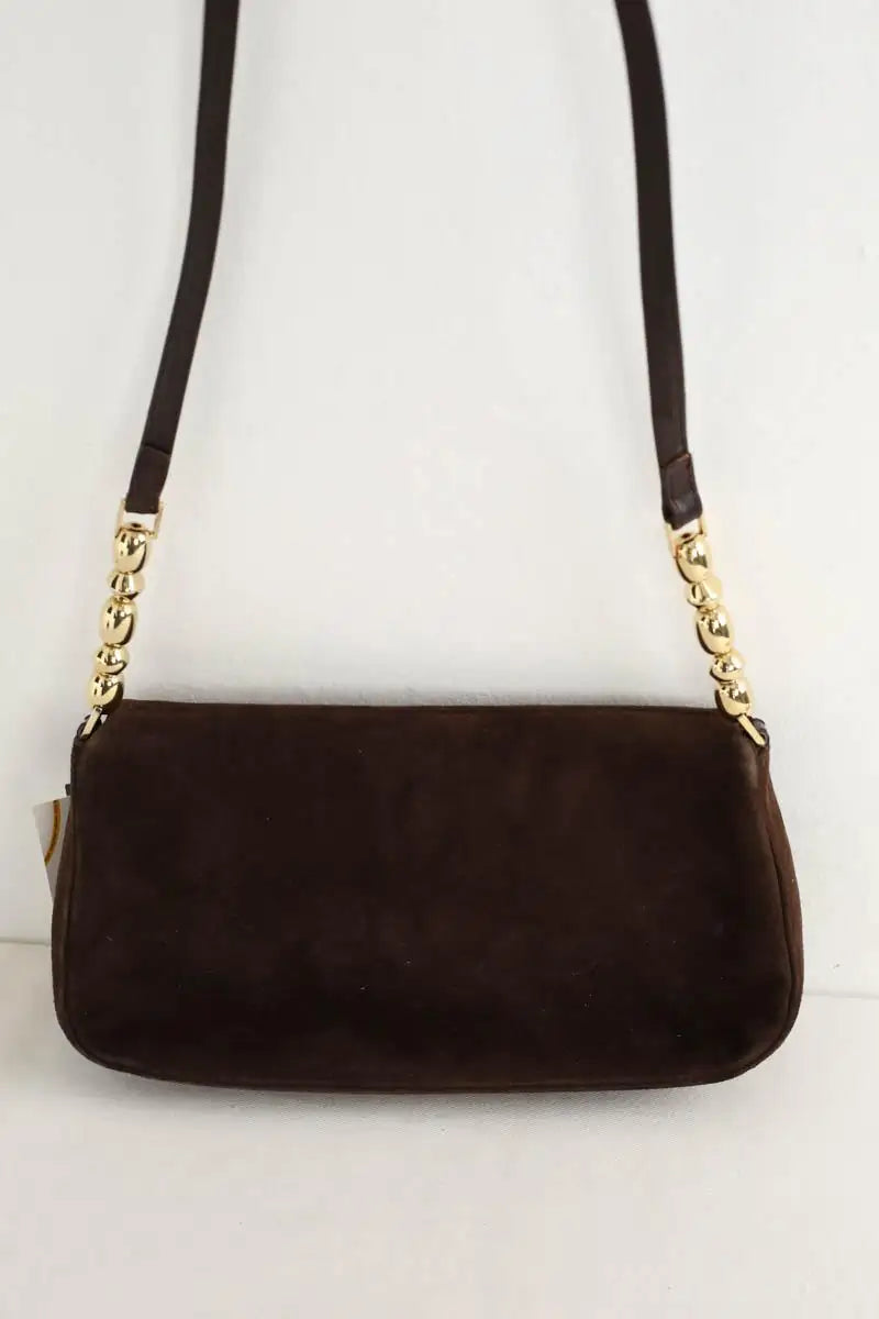 Sac à bandoulière Dior Marron en Daim