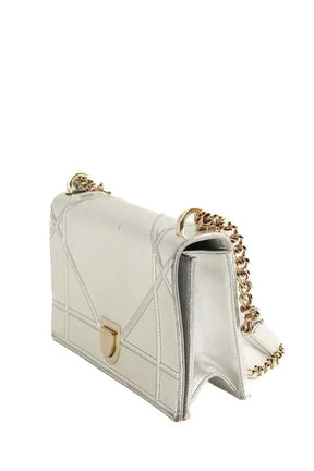 Sac à bandoulière Dior Sac diorama  Argent en Cuir
