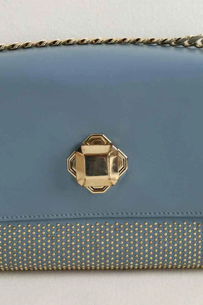 Sac à bandoulière Elie Saab Bleu en Cuir