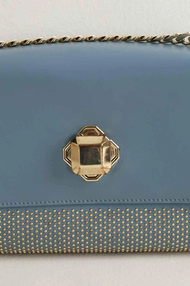 Sac à bandoulière Elie Saab Bleu en Cuir