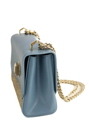 Sac à bandoulière Elie Saab Bleu en Cuir