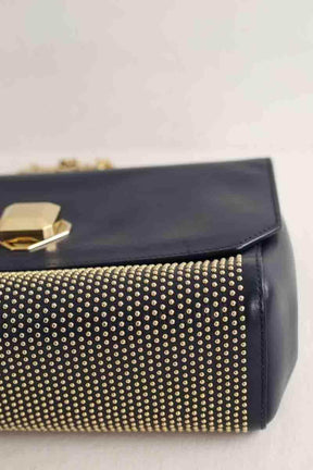 Sac à bandoulière Elie Saab Marine en Cuir