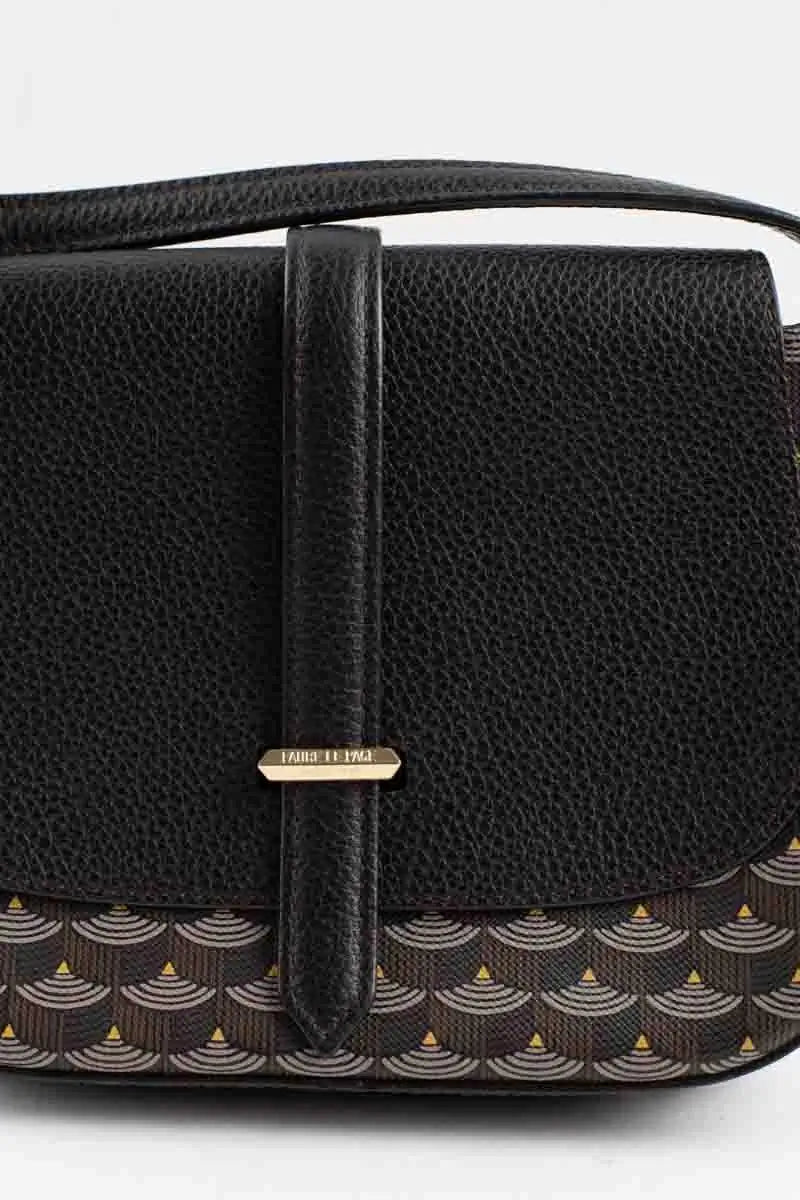 Sac à bandoulière Fauré Le Page Marron en Cuir