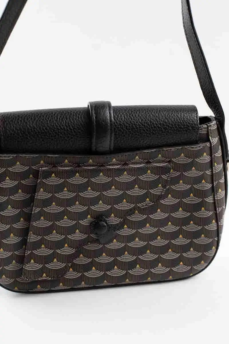 Sac à bandoulière Fauré Le Page Marron en Cuir