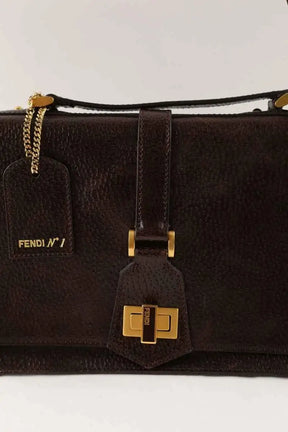 Sac à bandoulière Fendi Classico no. 1 Marron en Cuir