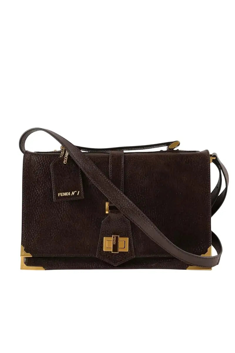 Sac à bandoulière Fendi Classico no. 1 Marron en Cuir - Seconde Main