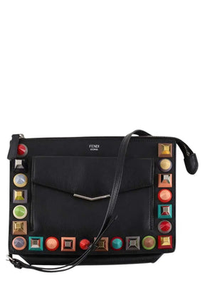 Sac à bandoulière Fendi Studded Noir en Cuir - Seconde Main