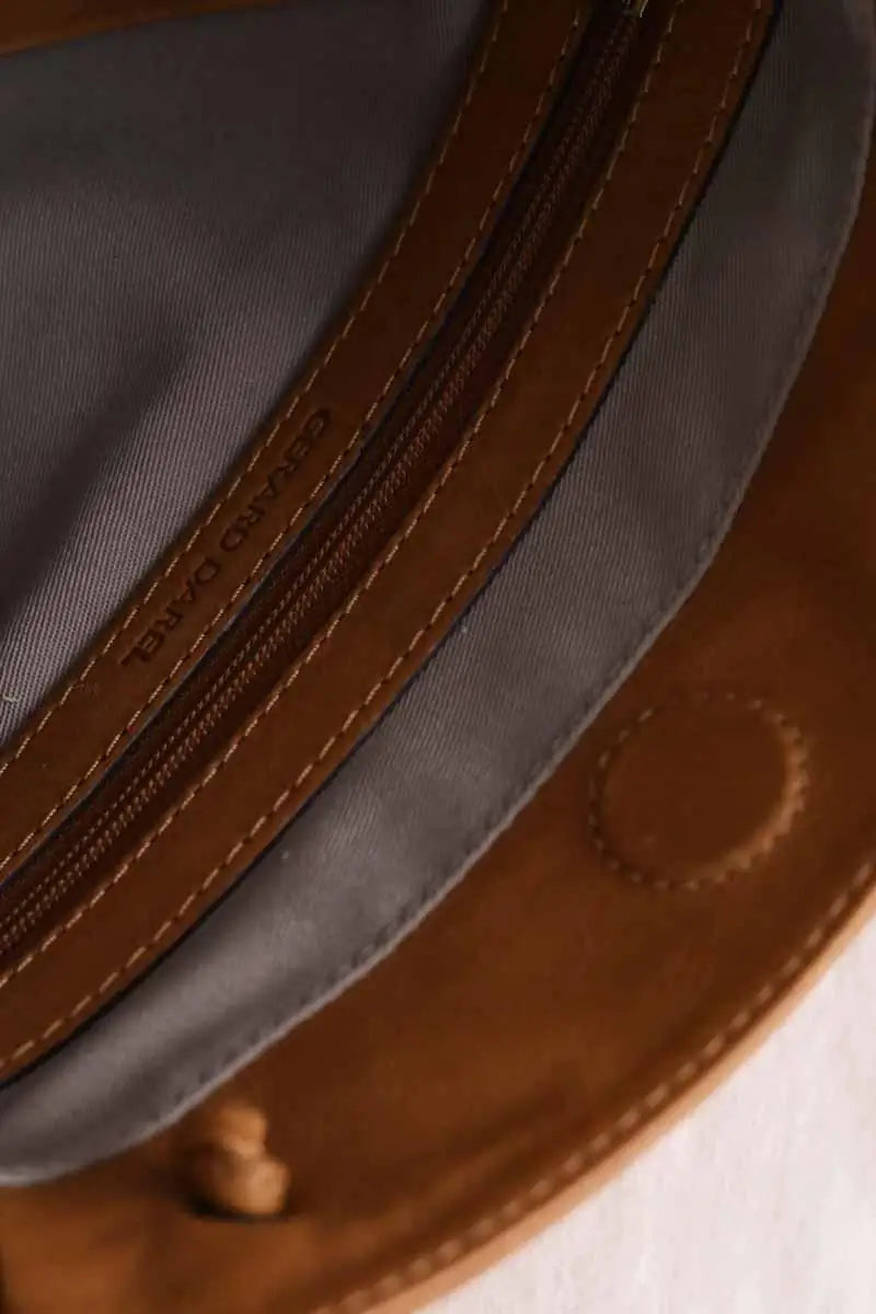 Sac à bandoulière Gerard Darel le mini 24h Camel en Cuir