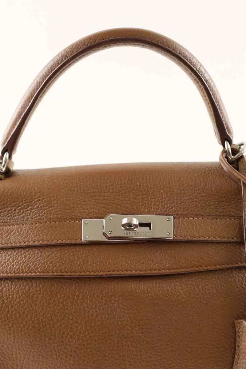 Sac à bandoulière Hermès Kelly 32 Marron en Cuir
