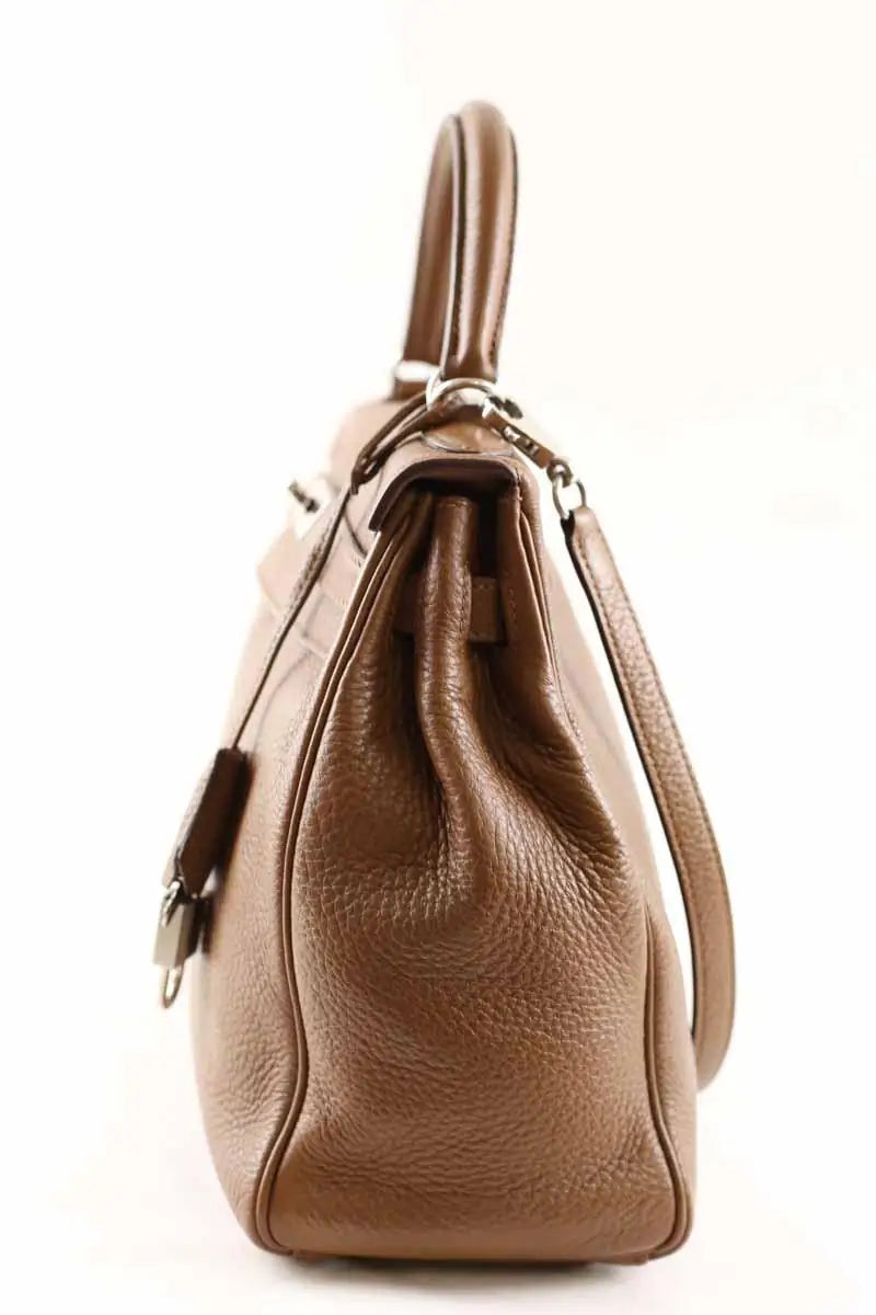 Sac à bandoulière Hermès Kelly 32 Marron en Cuir