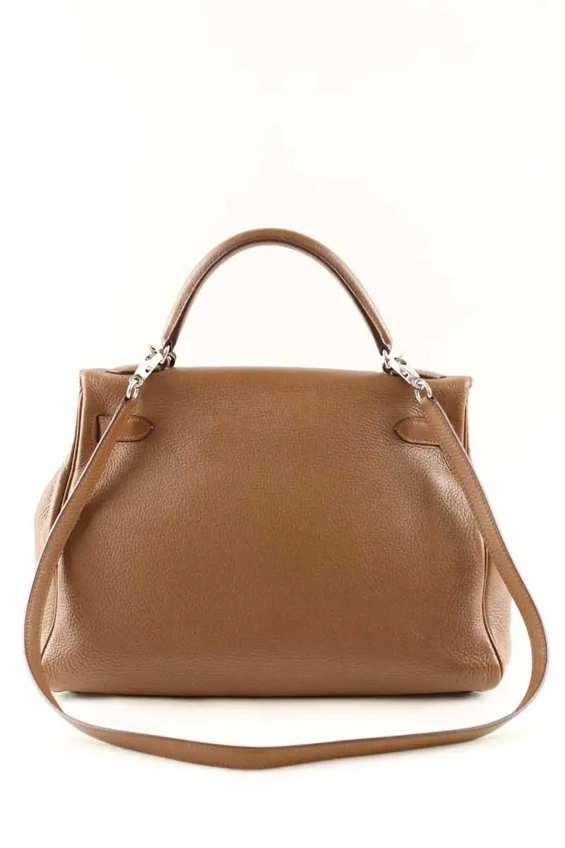 Sac à bandoulière Hermès Kelly 32 Marron en Cuir