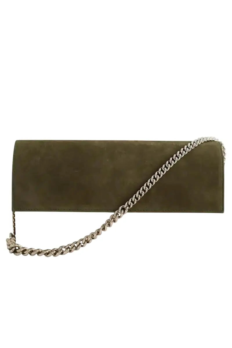 Sac à bandoulière Hugo Matha Kaki en Daim - Seconde Main