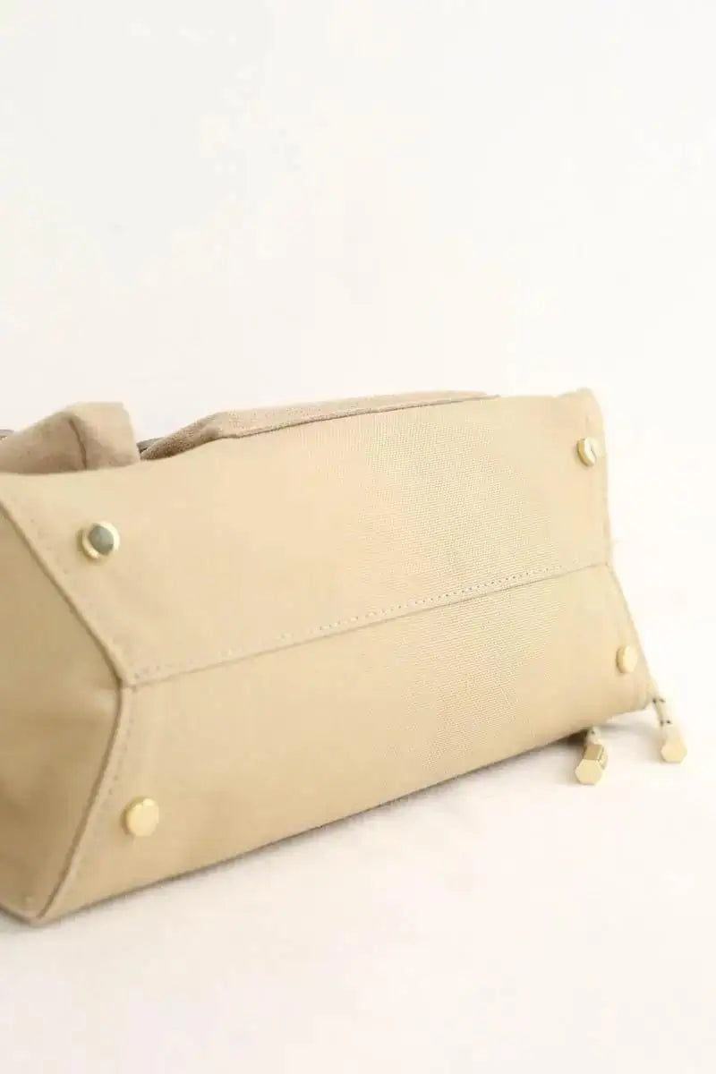 Sac à bandoulière Iro Nomad Beige en Daim