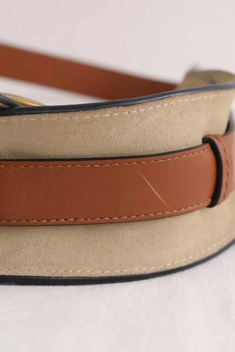 Sac à bandoulière Isabel Marant Botsy Kaki en Daim