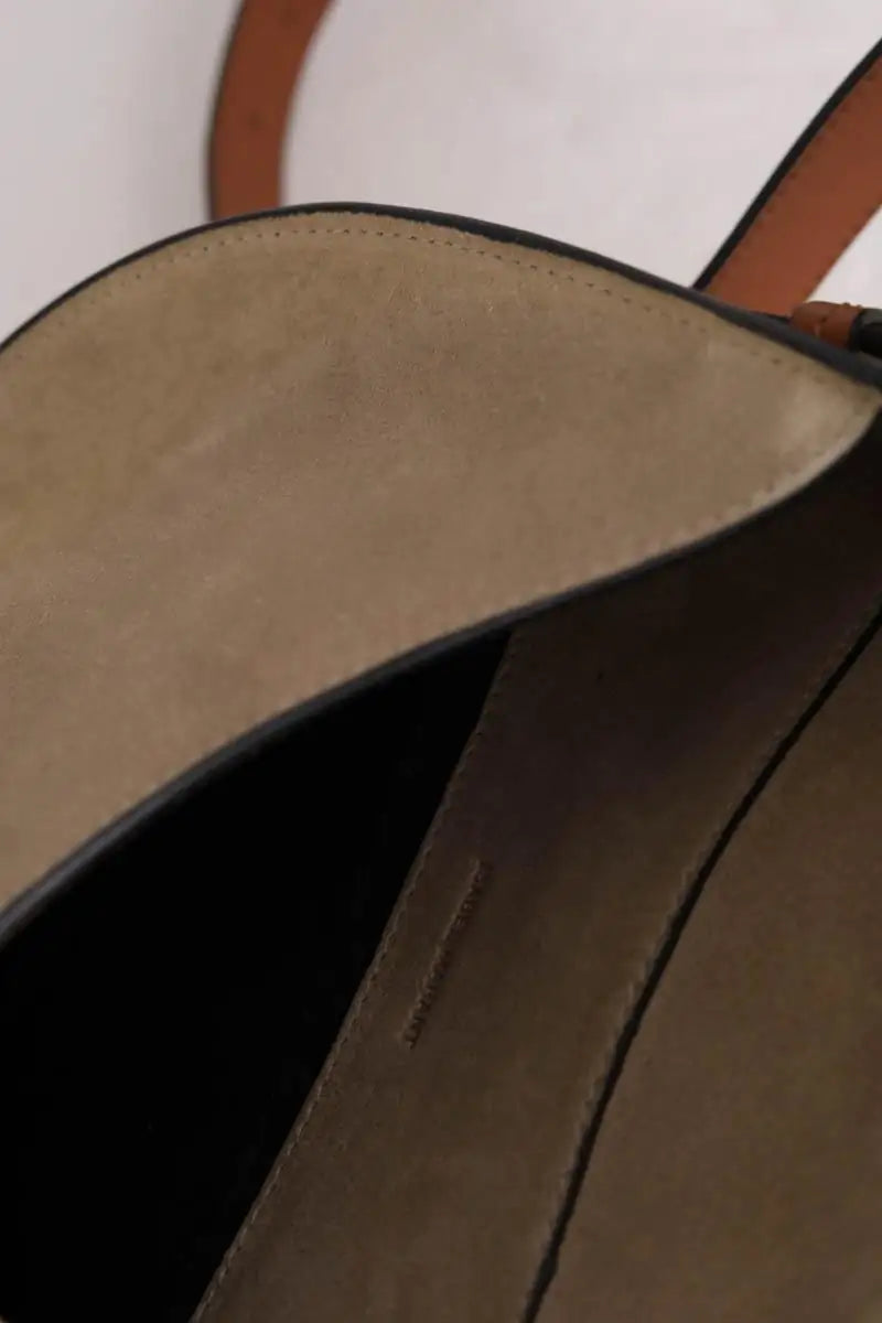 Sac à bandoulière Isabel Marant Botsy Kaki en Daim