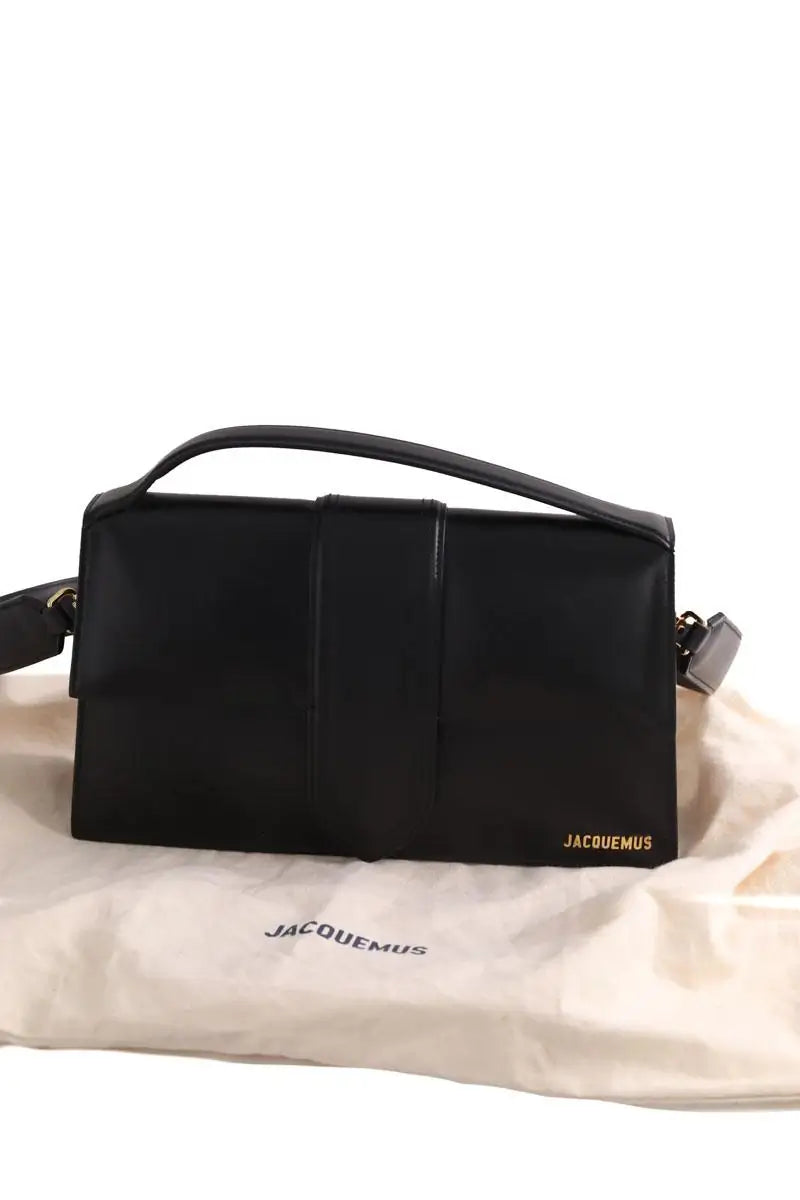 Sac à bandoulière Jacquemus Grand Bambino Noir en Cuir