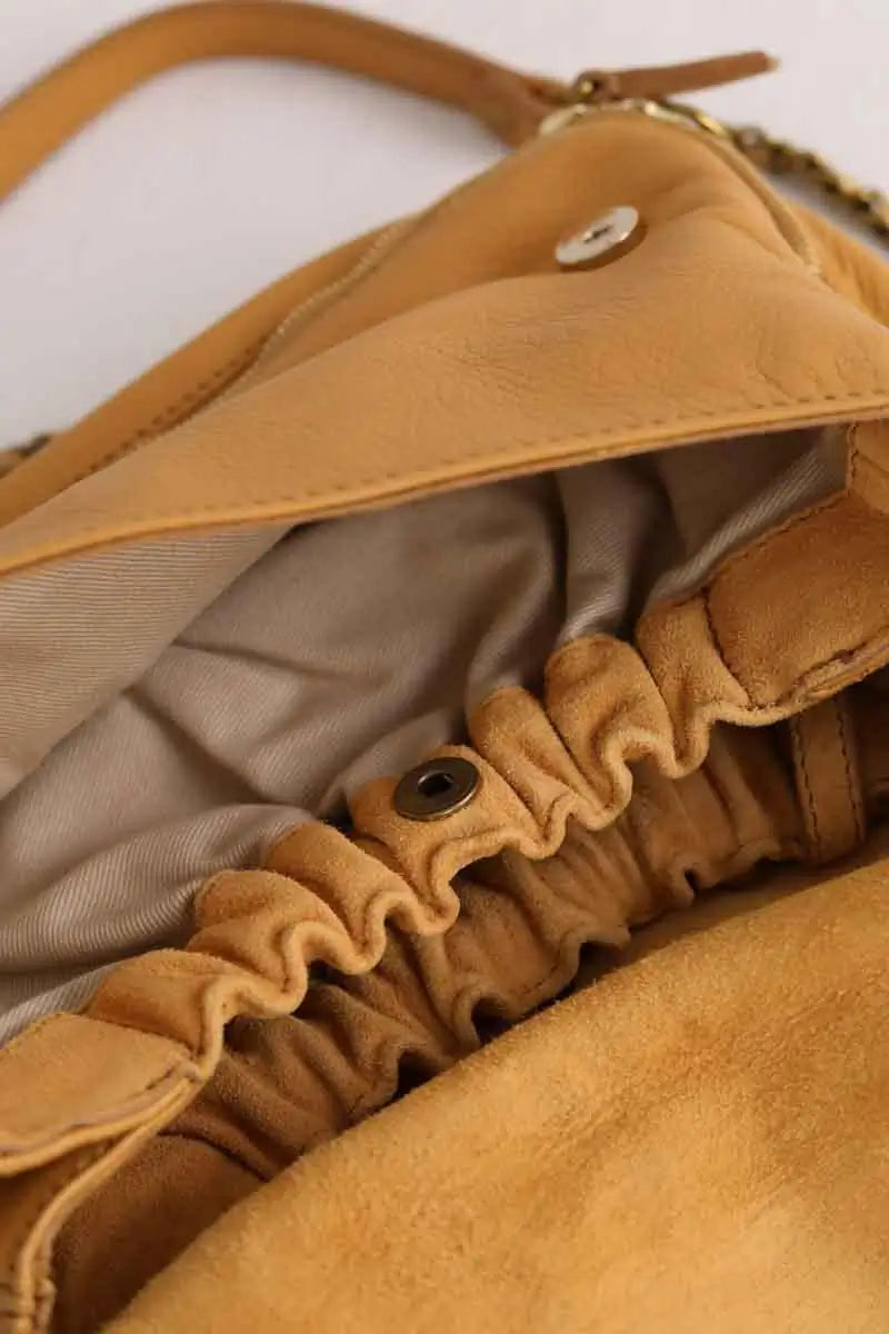 Sac à bandoulière Jérôme Dreyfuss Bobi Jaune en Cuir
