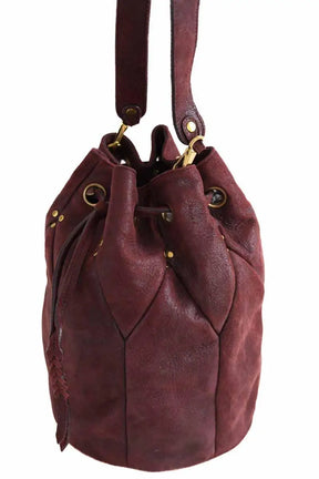 Sac à bandoulière Jérôme Dreyfuss Bordeaux en Cuir