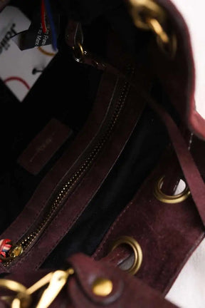 Sac à bandoulière Jérôme Dreyfuss Bordeaux en Cuir