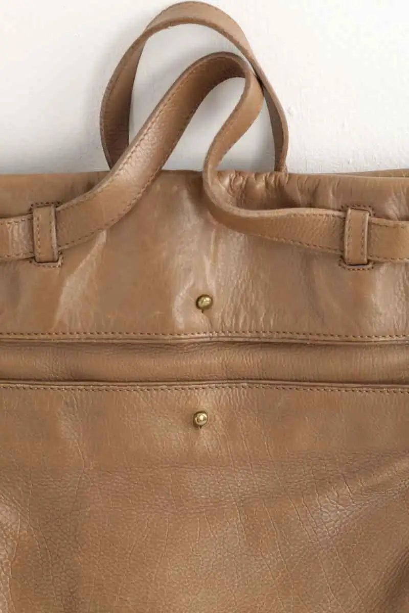 Sac à bandoulière Jérôme Dreyfuss Camel en Cuir