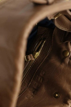 Sac à bandoulière Jérôme Dreyfuss Camel en Cuir