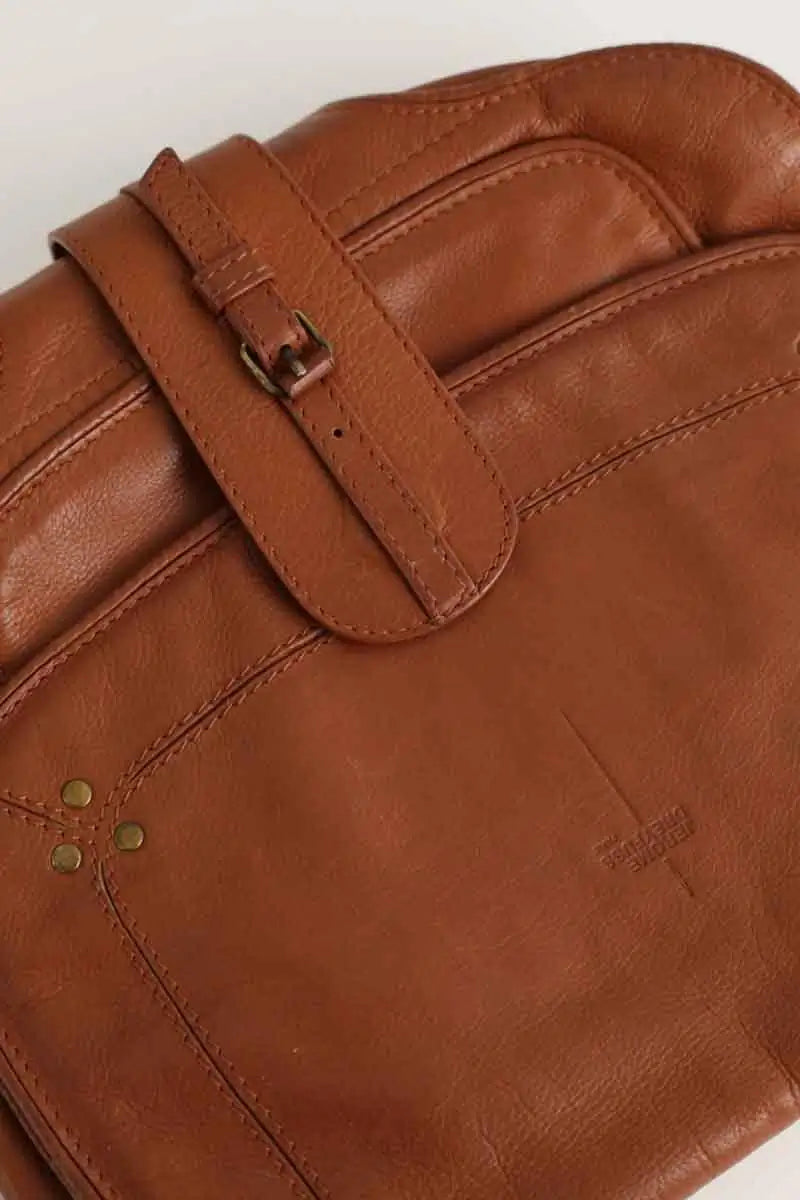 Sac à bandoulière Jérôme Dreyfuss fredo Camel en Cuir