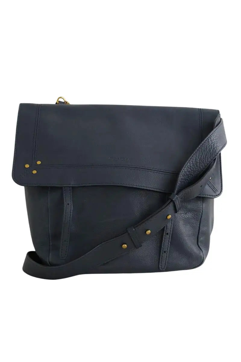 Sac à bandoulière Jérôme Dreyfuss Jeremie Bleu en Cuir - Seconde Main