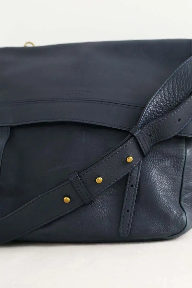Sac à bandoulière Jérôme Dreyfuss Jeremie Bleu en Cuir