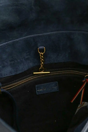 Sac à bandoulière Jérôme Dreyfuss Jeremie Bleu en Cuir