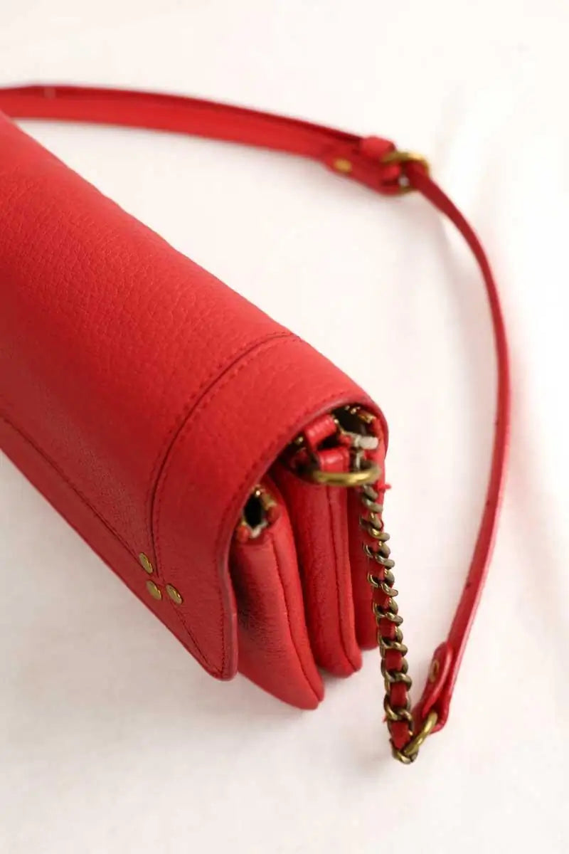 Sac à bandoulière Jérôme Dreyfuss Rouge en Cuir