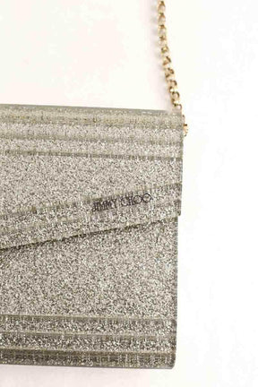 Sac à bandoulière Jimmy Choo Candy Doré en Paillettes