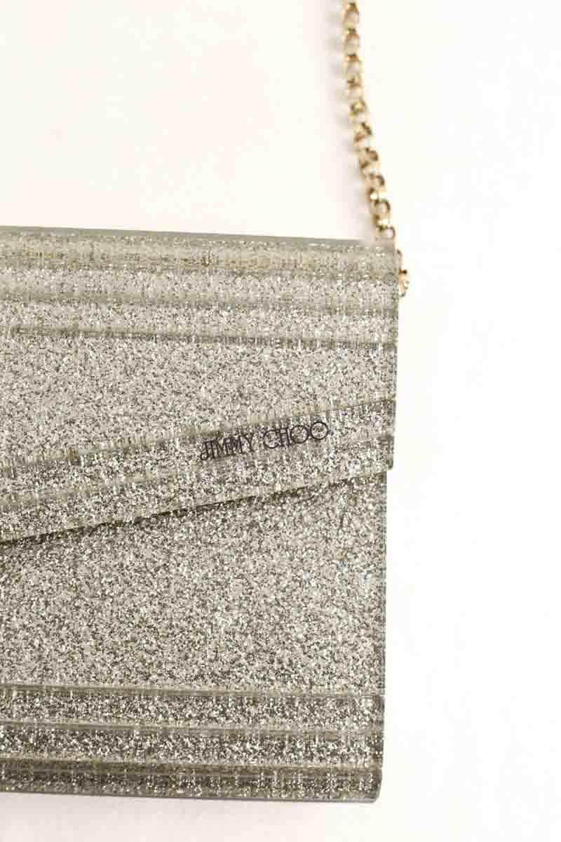 Sac à bandoulière Jimmy Choo Candy Doré en Paillettes
