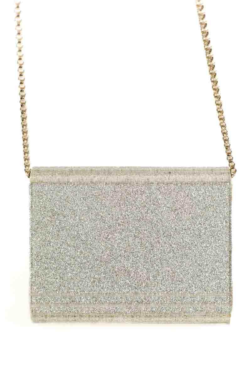 Sac à bandoulière Jimmy Choo Candy Doré en Paillettes
