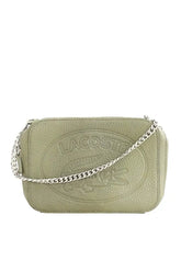 Sac à bandoulière Lacoste Kaki en Cuir - Seconde Main