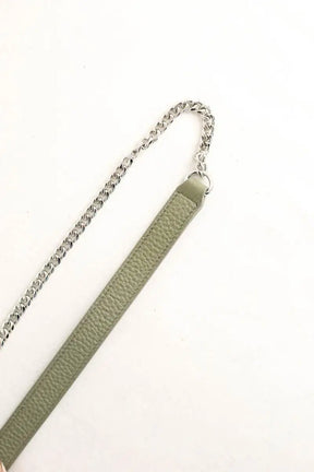 Sac à bandoulière Lacoste Kaki en Cuir
