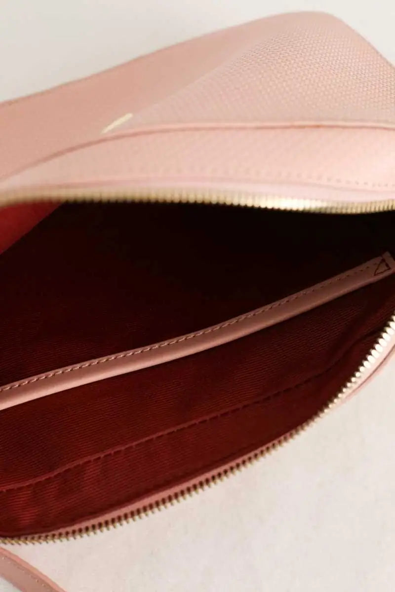 Sac à bandoulière Lacoste Rose en Cuir