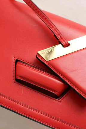 Sac à bandoulière Loewe Barcelona Rouge en Cuir