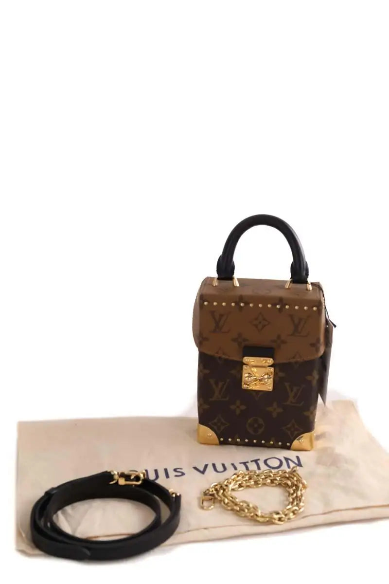 Sac à bandoulière Louis Vuitton Camera Box Marron en Cuir