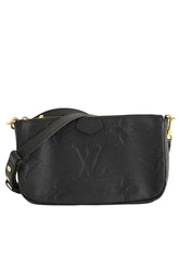 Sac à bandoulière Louis Vuitton Multi Pochette Accessoire Noir en Coton - Seconde Main