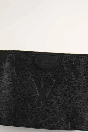 Sac à bandoulière Louis Vuitton Multi Pochette Accessoire Noir en Coton