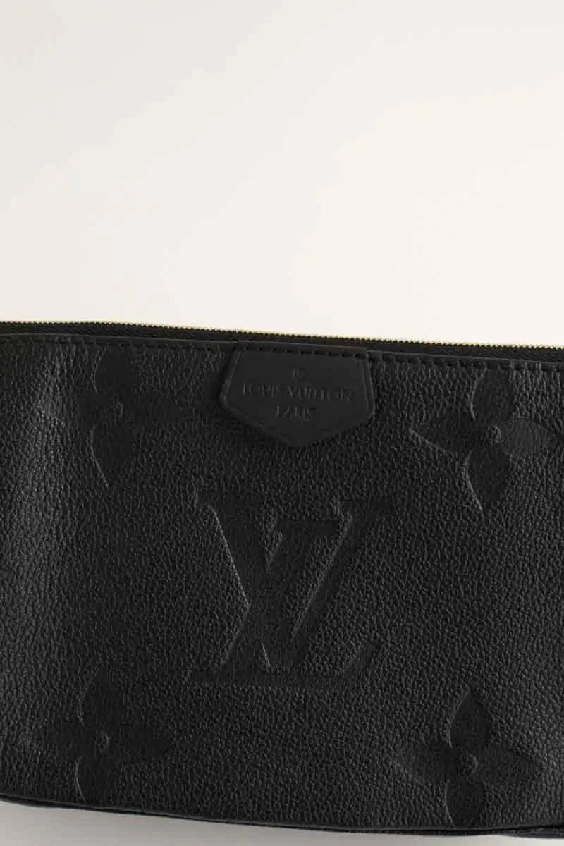 Sac à bandoulière Louis Vuitton Multi Pochette Accessoire Noir en Coton