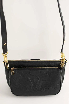 Sac à bandoulière Louis Vuitton Multi Pochette Accessoire Noir en Coton