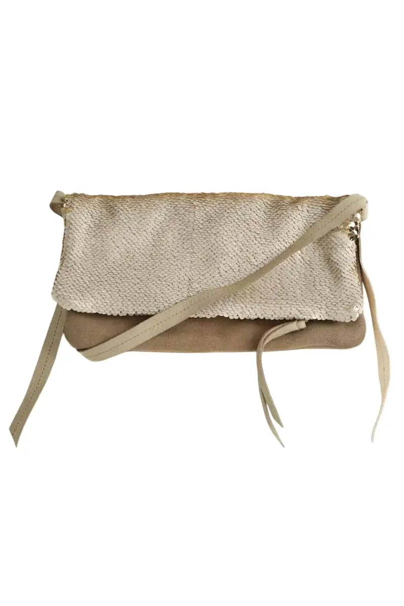 Sac à bandoulière Maje Beige en Polyester - Seconde Main