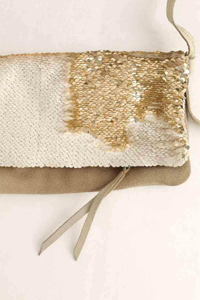 Sac à bandoulière Maje Beige en Polyester