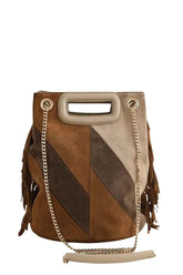 Sac à bandoulière Maje Marron en Daim - Seconde Main