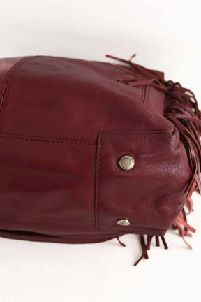 Sac à bandoulière Maje Miss M Bordeaux en Cuir
