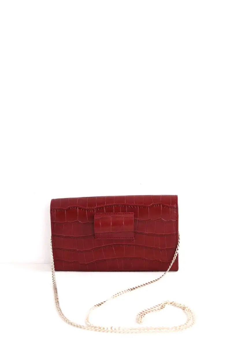 Sac à bandoulière Maje Rouge en Cuir